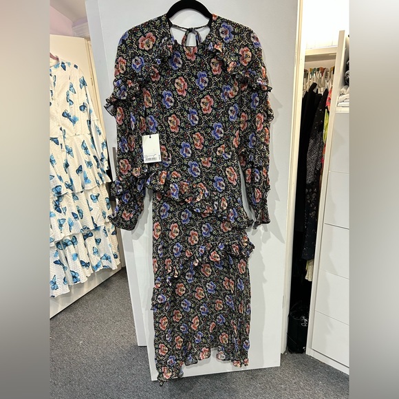 Ted baker open back floral dress